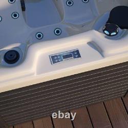 VIRPOL 3 Person Whirlpool Hot Tub with Cover and Step Outdoor Spa Bathtub
