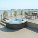 Virpol Outdoor Whirlpool Hot Tub With 2 Seats Spa Soaking Bathtub For Garden