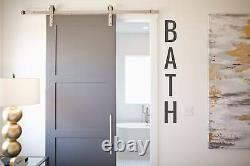 Vertical Bath Sign Vinyl Decal for Baths, Shower, Hotel, Spa, Wall Decor, Home O
