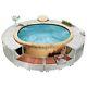Vidaxl Spa Surround Light Grey Poly Rattan Pool Spa Accessory Hot Tub Surround