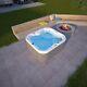Virpol Outdoor Hot Tub Spa Whirlpool Bathtub With 4 Seat Include Cover And Step