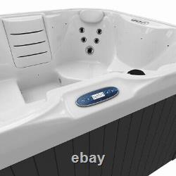 Virpol Outdoor Hot Tub Spa Whirlpool Bathtub with 4 Seat Include Cover and Step