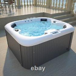 Virpol Outdoor Spa Whirlpool Jacuzzis Hot Tub with Cover and Step for 4 Person