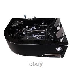 WHIRLPOOL BATH TUB SPA CORNER BATHTUB Black Varadero 2 PERSONS HOT TUB 170x115cm