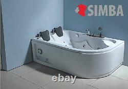 WHIRLPOOL CORNER BATH TUB Mod. HAVANA SPA 170 x 115 cm HOT TUB BATHTUB