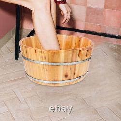 Wooden Child Cleaning Bucket Spa Sauna Soak Foot Bath Basin