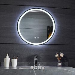 XLarge BlackFrame Illuminated LED Bathroom Mirror Beauty Makeup Salon Spa Mirror
